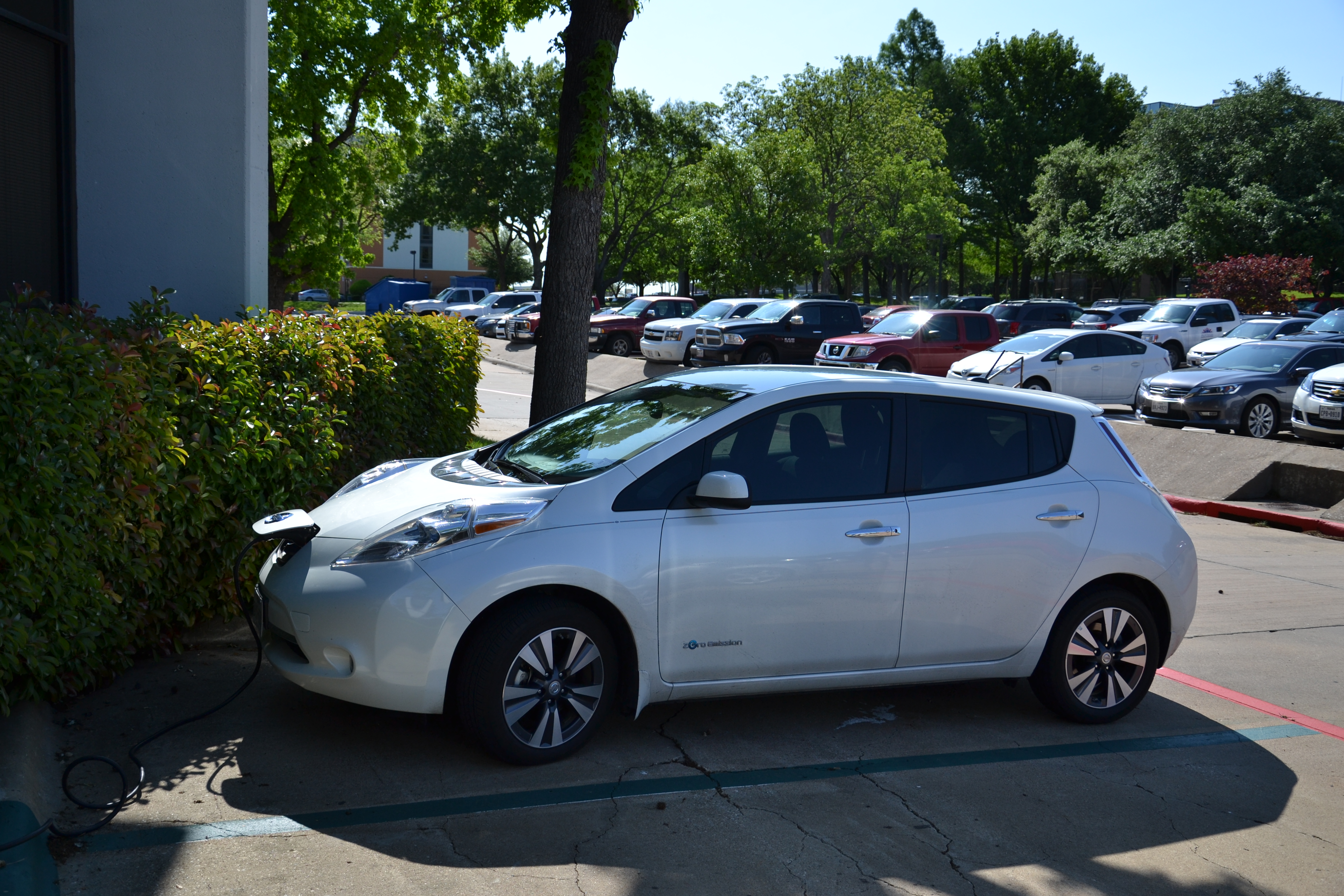 An electric vehicle charging